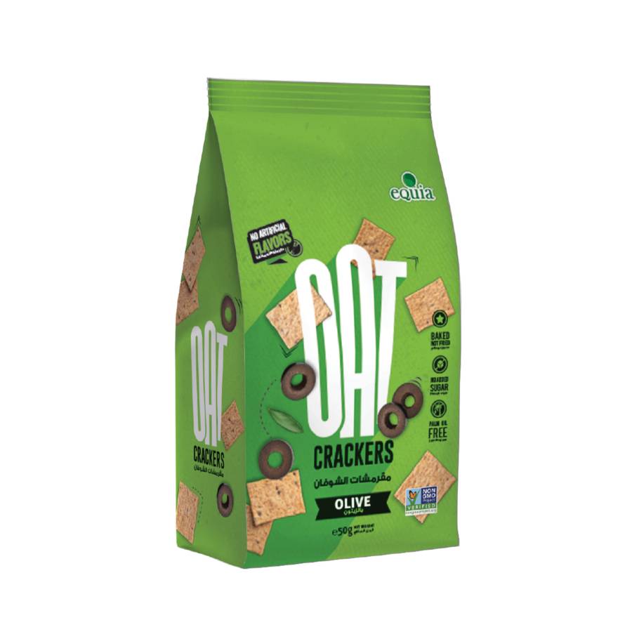 Equia Oat Crackers Olive Flavor (200g) - Papaya Express