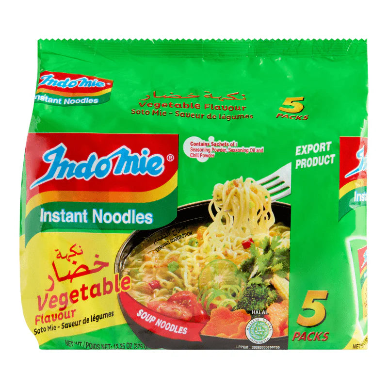 Indomie Vegetable Flavored Noodles (5PK)
