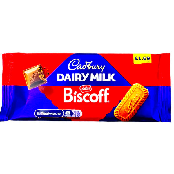 Cadbury Dairy Milk Lotus Biscoff (95g) - Papaya Express