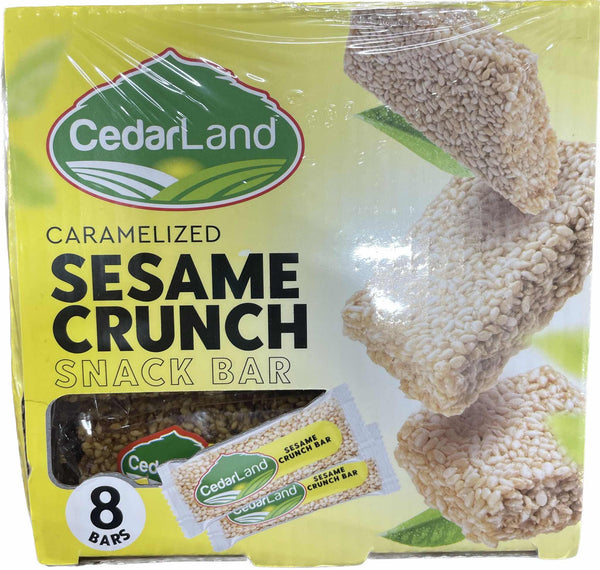 CedarLand Sesame Crunch Snack Bar Box (8ct) - Papaya Express