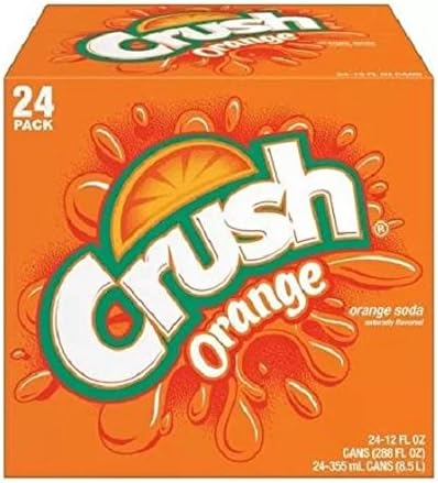 CRUSH ORANGE CANS 24CT BOX - Papaya Express