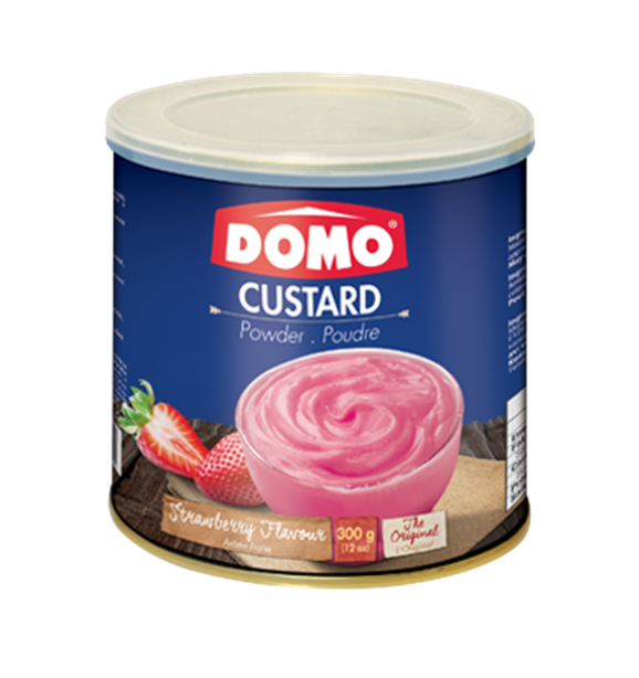 Domo Custard Powder Strawberry (300g) - Papaya Express