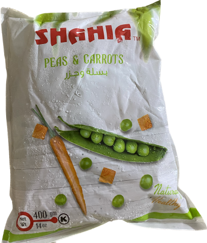 SHAHIA FROZEN PEAS & CARROTS 400G - Papaya Express