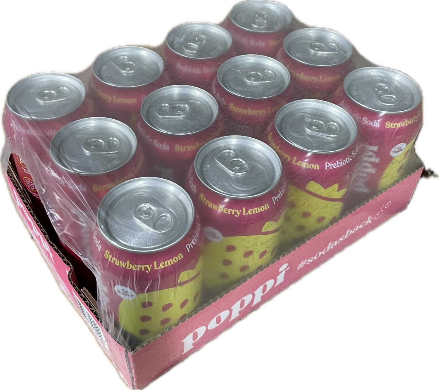 Poppi Strawberry Lemonade (12 ozx12 pk) - Papaya Express