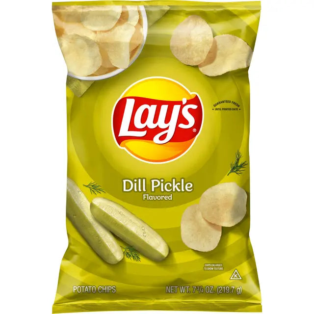 Lay's Dill Pickle Flavored Potato Chips (7.75 oz) - Papaya Express