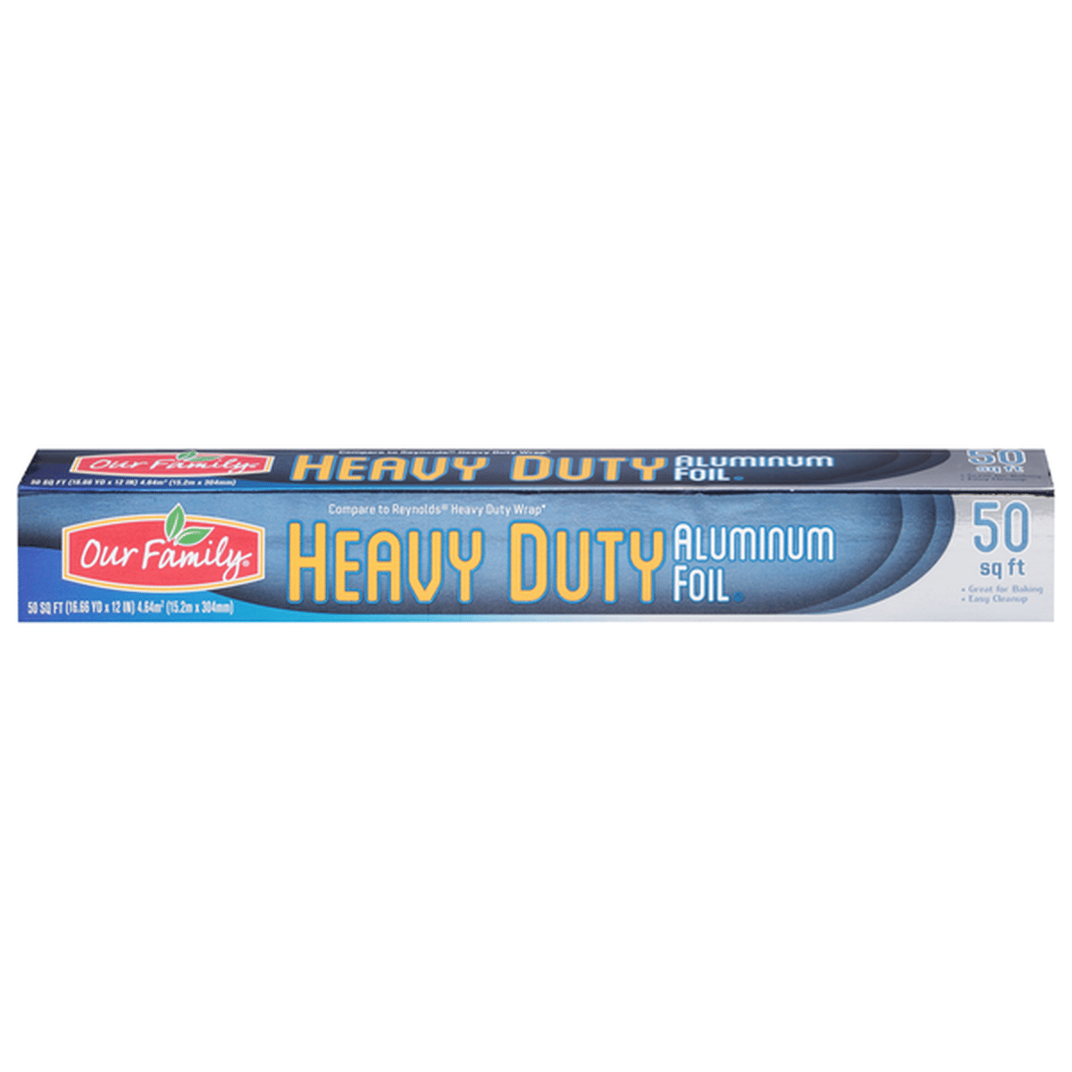 Our Family Heavy Duty Aluminum Foil (50 Sq.Ft) - Papaya Express