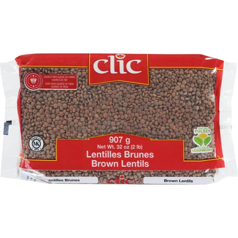 Clic Lentils Brown (2LB) - Papaya Express