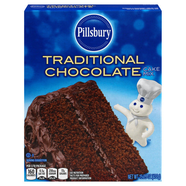 Pillsbury Traditional Chocolate Cake Mix (15.25oz)
