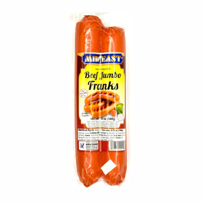 MIDEAST BEEF JUMBO FRANK (12OZ) - Papaya Express