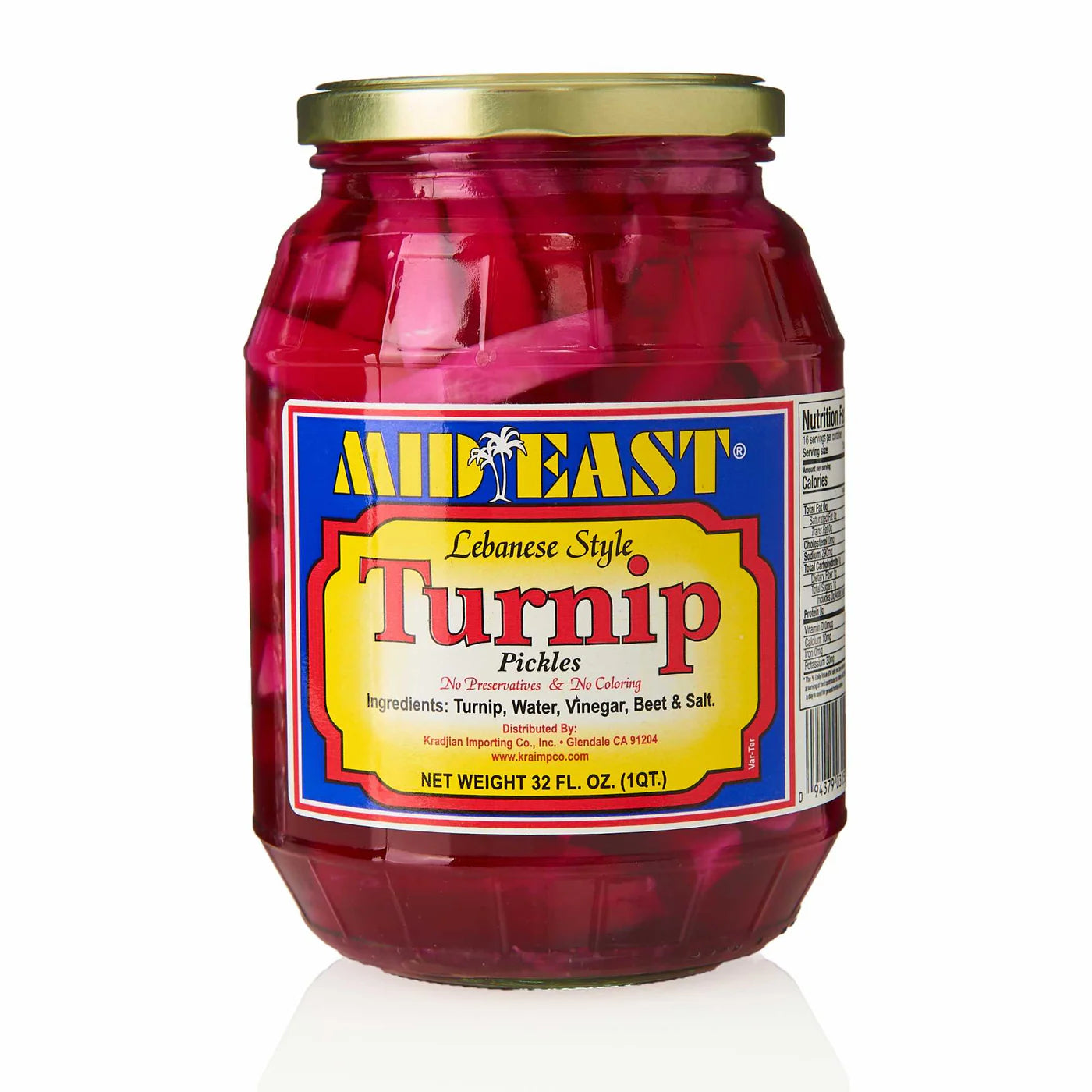 Mideast Pickled Turnips (32 oz) - Papaya Express