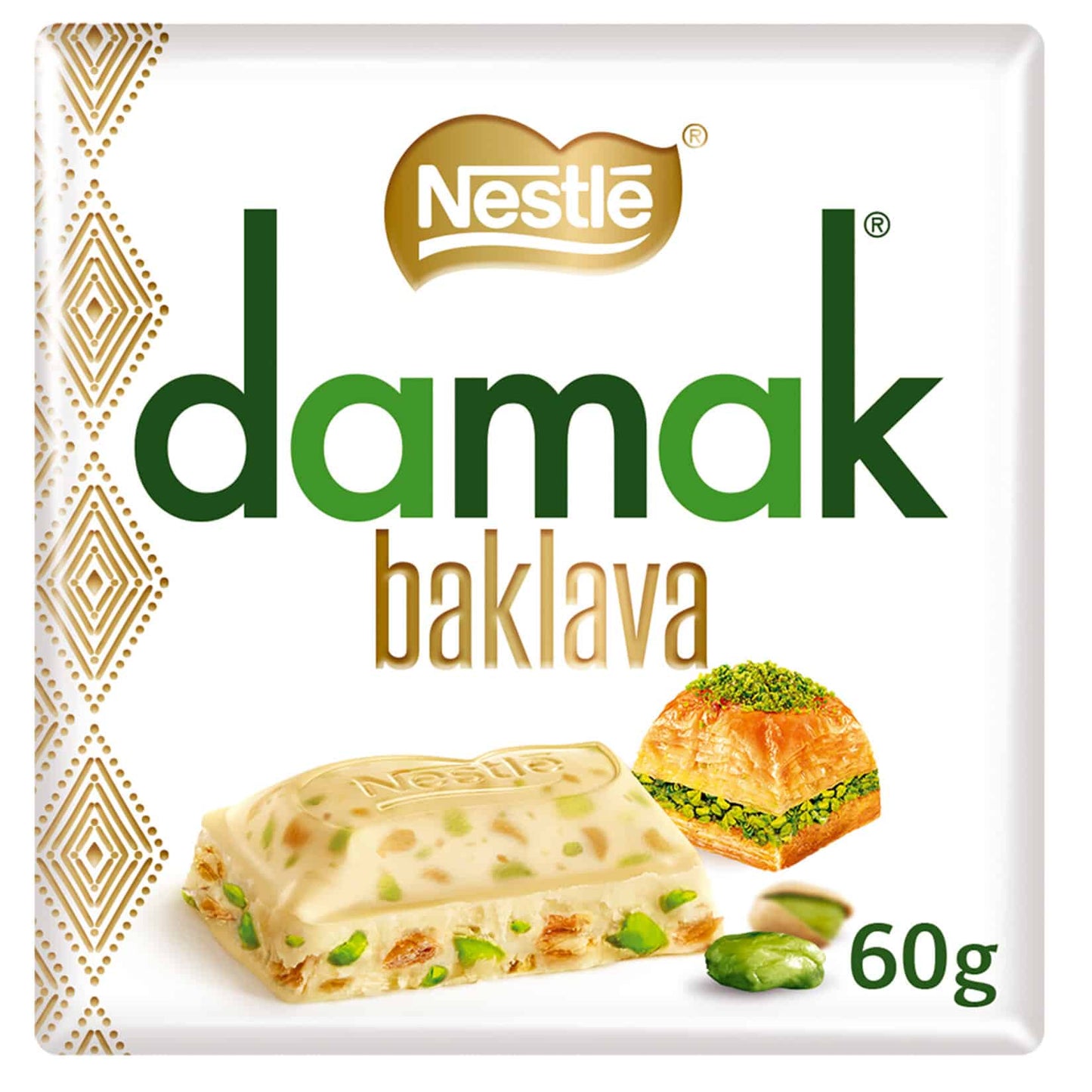 Nestle Damak White chocolate With Baklava (60g)