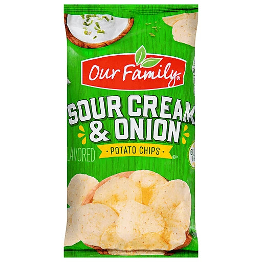 Our Family Potato Chips Sour Cream & Onion Flavored (7.75 oz) - Papaya Express