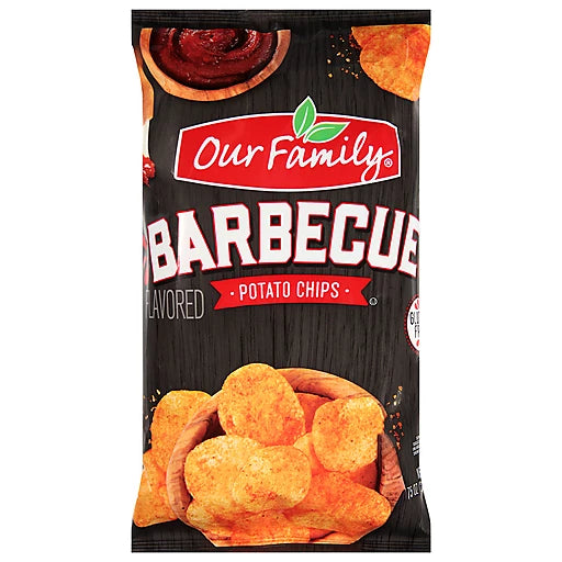 Our Family Potato Chips Barbecue Flavored (7.75 oz) - Papaya Express
