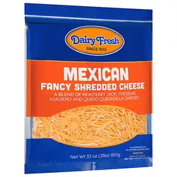 Dairy Fresh Shredded Mexican Cheese (2LB) - Papaya Express