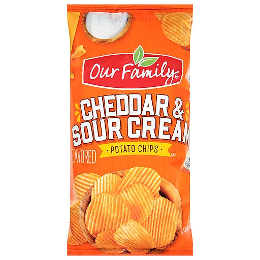 Our Family Potato Chips Cheddar & Sour Cream Flavored (7.75 oz) - Papaya Express
