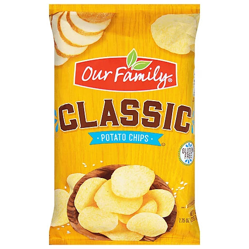 Our Family Potato Chips Classic (7.75 oz) - Papaya Express