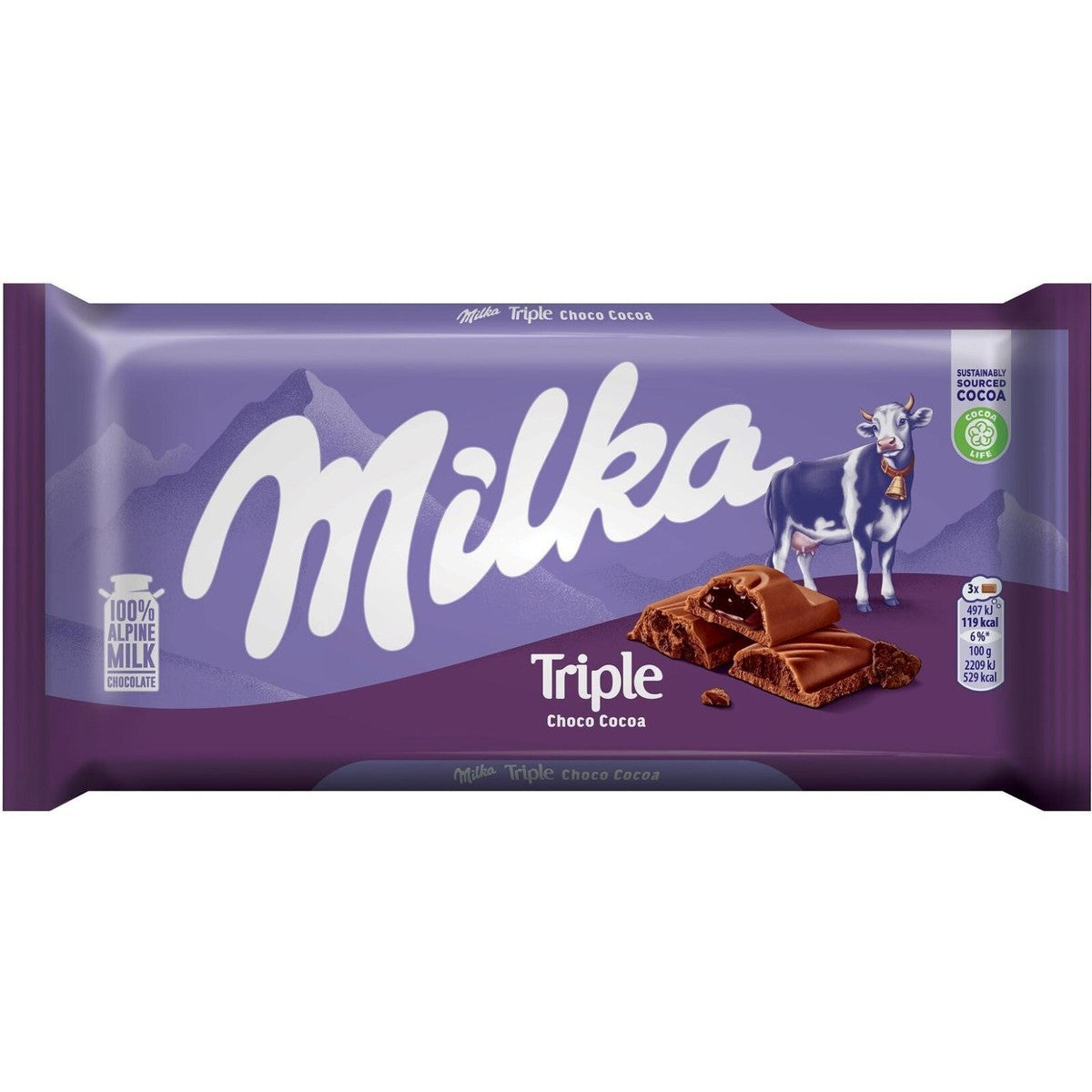 Milka Triple Chocolate Bar (100g) - Papaya Express