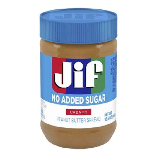 Jif No Added Sugar Creamy Peanut Butter (16 oz) - Papaya Express