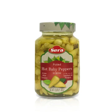 Sera Pickled Hot Baby Peppers in Brine (680g) - Papaya Express