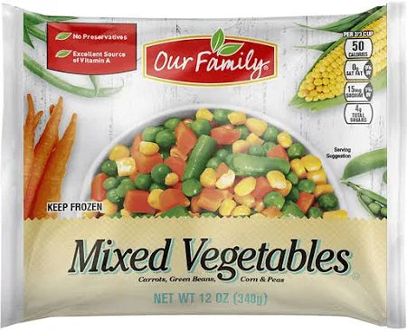 OF Mixed Vegetables(12oz)