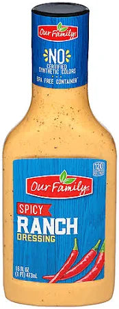 Our Family Spicy Ranch Dressing (16oz) - Papaya Express