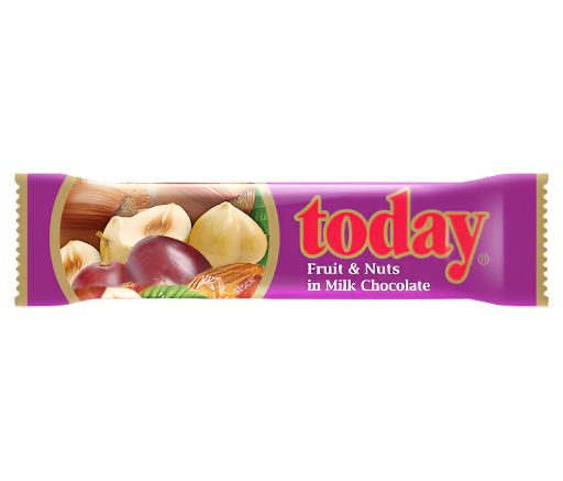 Today Milk Chocolate W/ fruits& Nuts(42g) - Papaya Express
