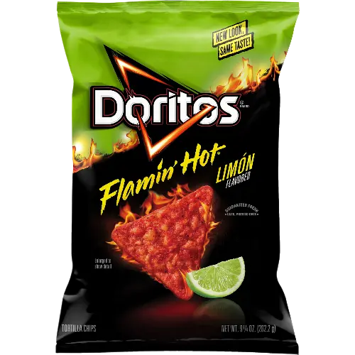 Doritos Flamin' Hot Limon Flavored Tortilla Chips (9.25 oz) - Papaya Express