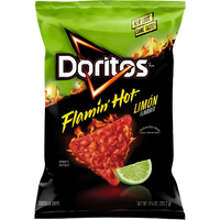 Doritos Flamin' Hot Limon Flavored Tortilla Chips (9.25 oz) - Papaya Express