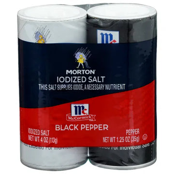 Morton Iodized Salt & Black Pepper (5.25 Oz) - Papaya Express