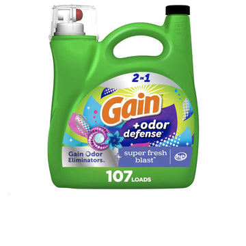Gain Odor Defense Super Fresh Blast Liquid Laundry Detergent (154 oz) - Papaya Express