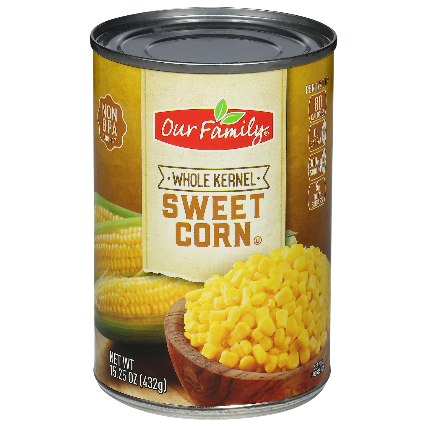 Our family Whole Kernel Sweet Corn (432 g)