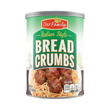 Our Family Italian Style Bread Crumbs (15 Oz) - Papaya Express