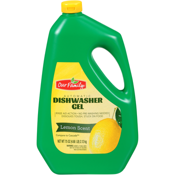 Our Family Automatic Dishwasher Gel Lemon Scent (75oz) - Papaya Express