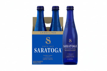 Saratoga Sparkling Bottled Water (4-12 oz) - Papaya Express