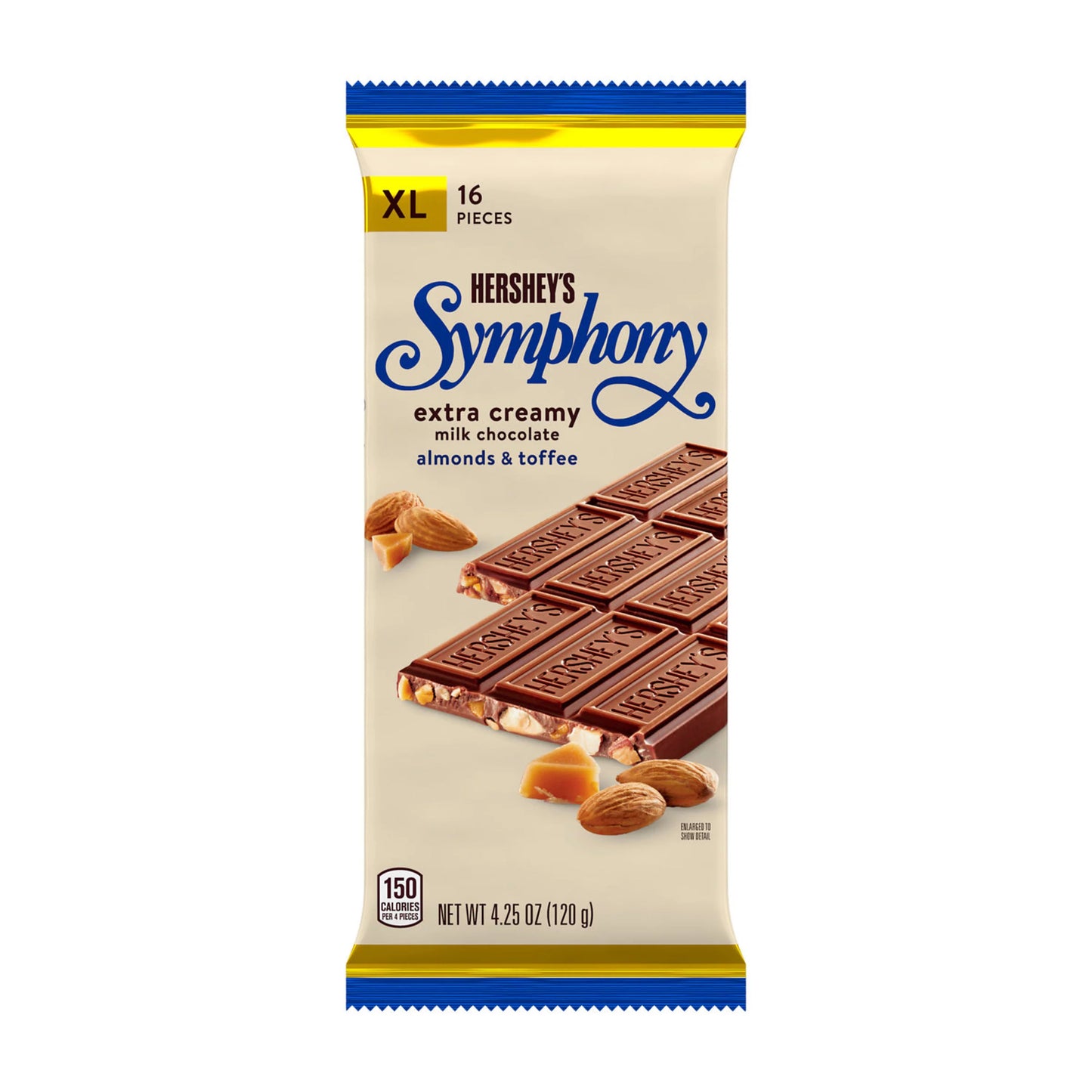 Hershey's Symphony Milk chocolate W/ almonds & toffee (4.25OZ)