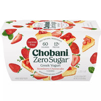 Chobani Zero Sugar Strawberry Cheesecake Greek Yogurt (4ct)