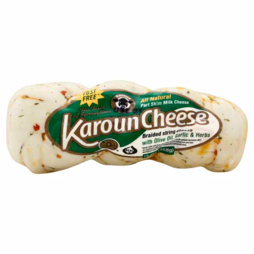 Karoun String Cheese w/ Olive Oil  Garlic & Herbs (8oz) - Papaya Express