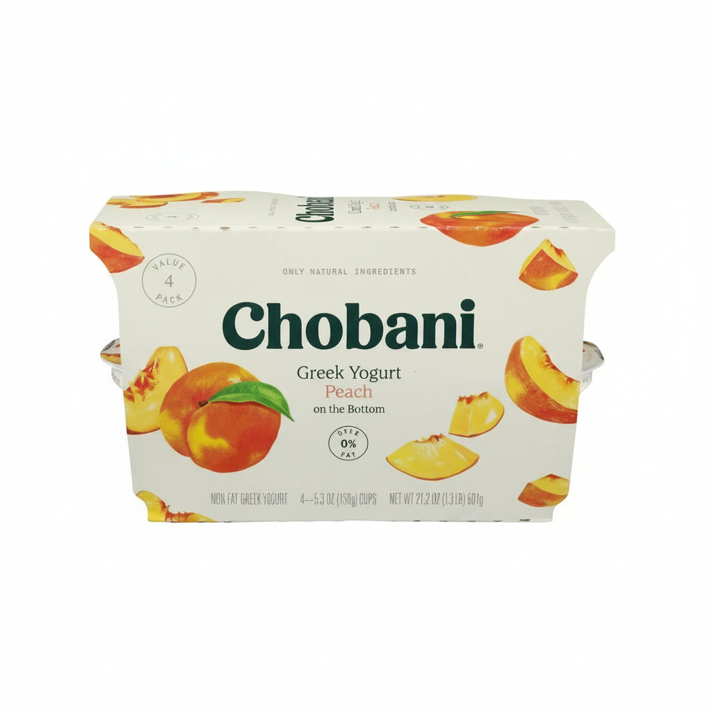 Chobani Greek Yogurt Peach (4ct)