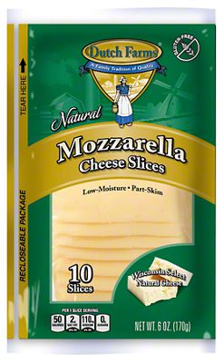 Dutch Farms Mozzarella Cheese Slices (10CT)