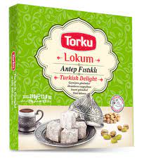 TORKU TURKISH DELIGHT W/ PISTACHIO (390G) - Papaya Express