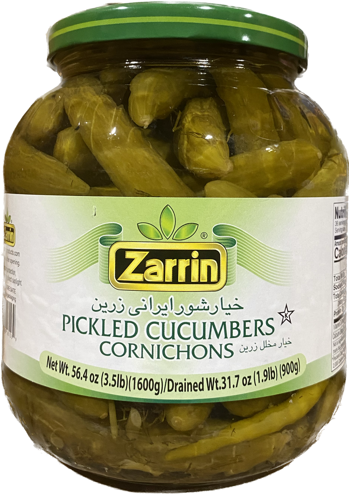 Zarrin Cucumber Pickles Glass (900G) - Papaya Express