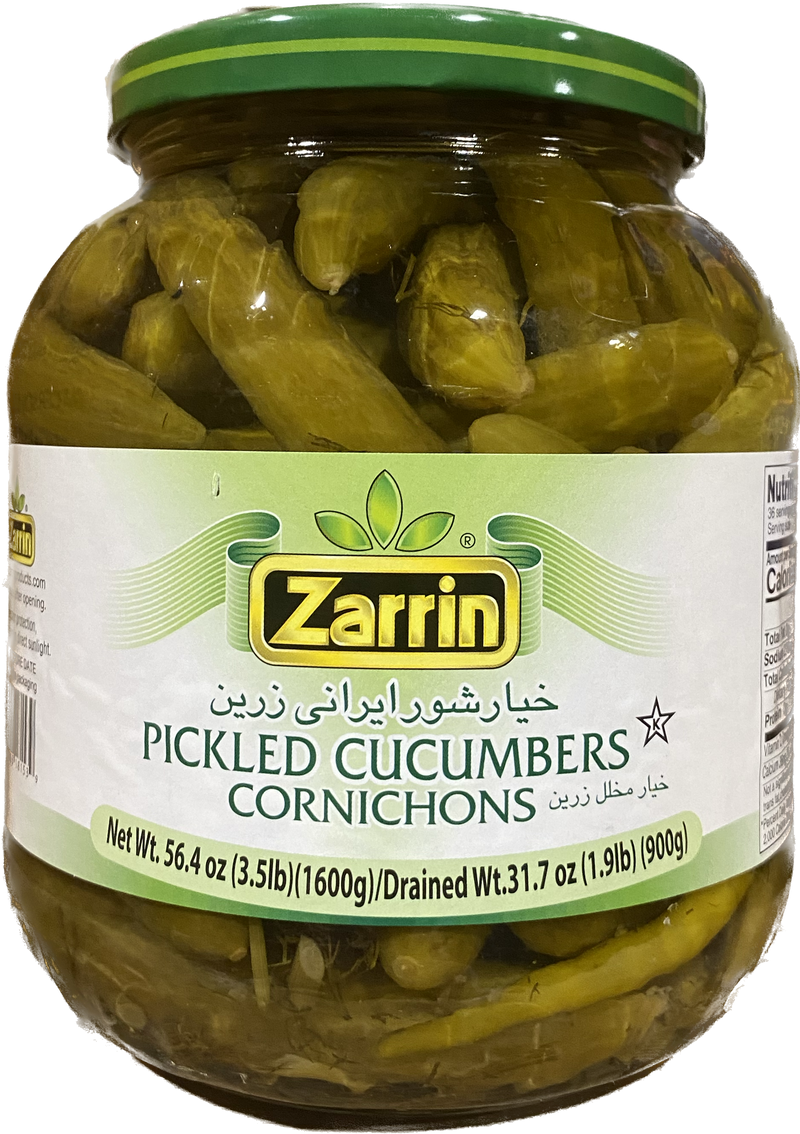 Zarrin Cucumber Pickles Glass (900G) - Papaya Express