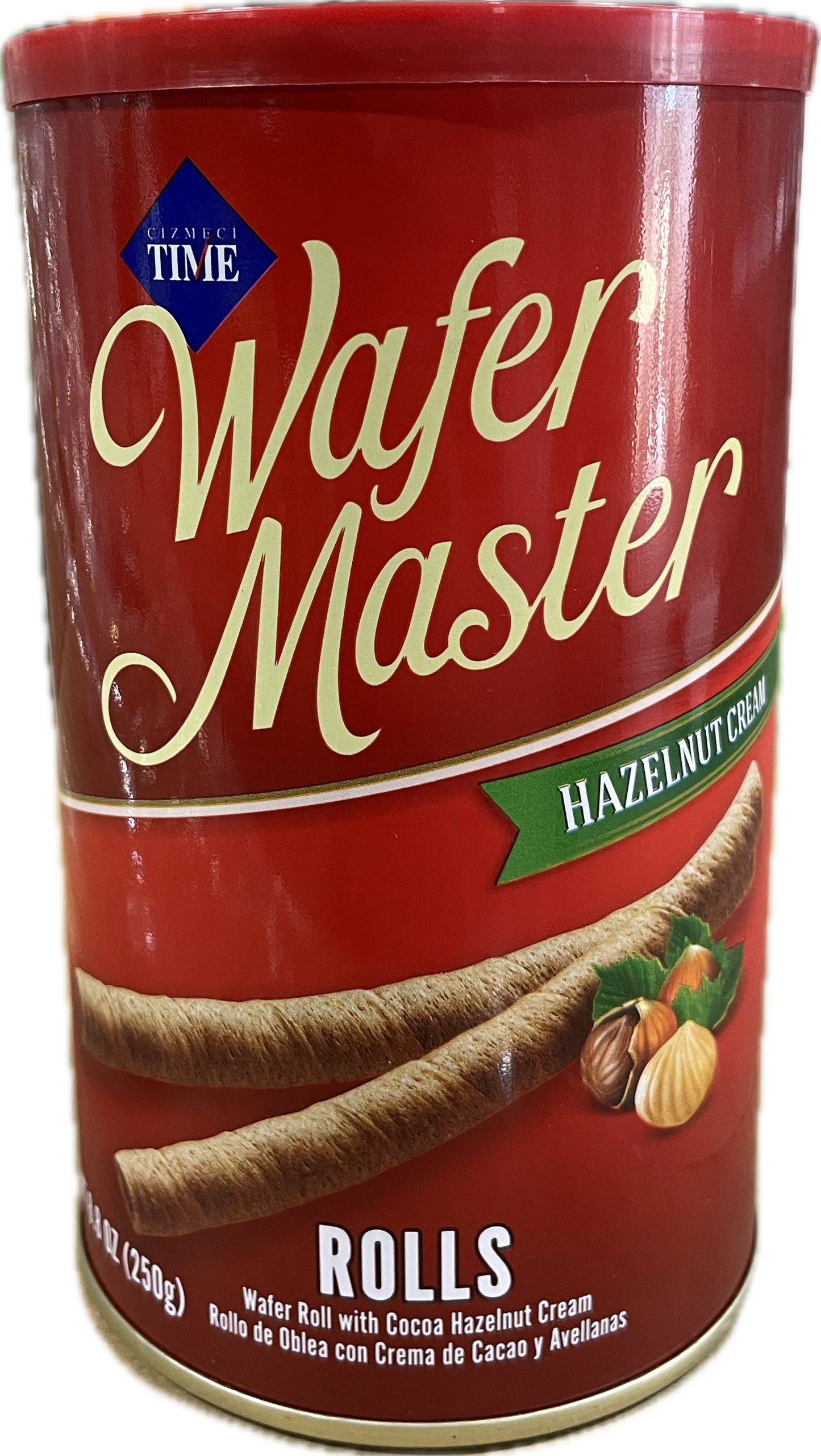 CIZMECI WAFER ROLL HAZELNUT TIN (250G)