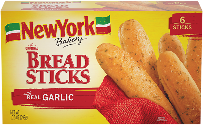 NY Breadstick W/ Garlic ( 6 Sticks) - Papaya Express