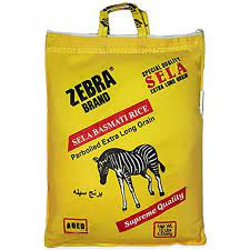 ZEBRA BASMATI SELLA RICE (10LB) - Papaya Express