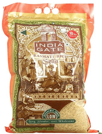 INDIA GATE BASMATI RICE -SELLA GOLDEN (10LB) - Papaya Express