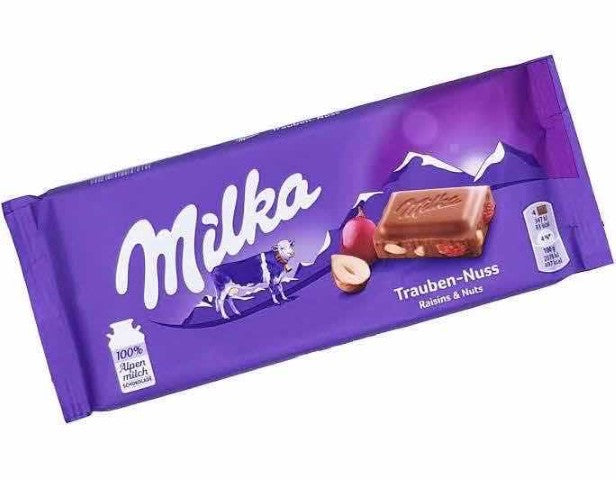 MILKA RAISIN & NUTS (100G) - Papaya Express