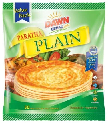 Dawn plain paratha bread value pack (20 pcs)