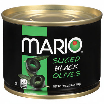 Mario Sliced Black Oilves (2.25 oz) - Papaya Express