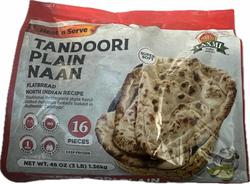 Laxmi Tandoori  Plain Naan (16 Pieces) - Papaya Express